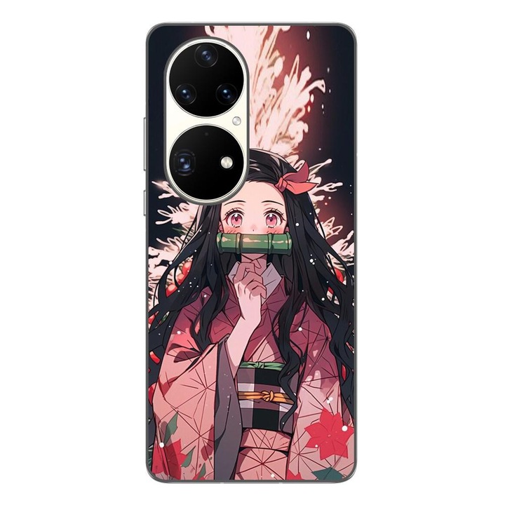 Кейс съвместим с модел Huawei P50 Pro Silicon Gel Tpu Demon Slayer Nezuko