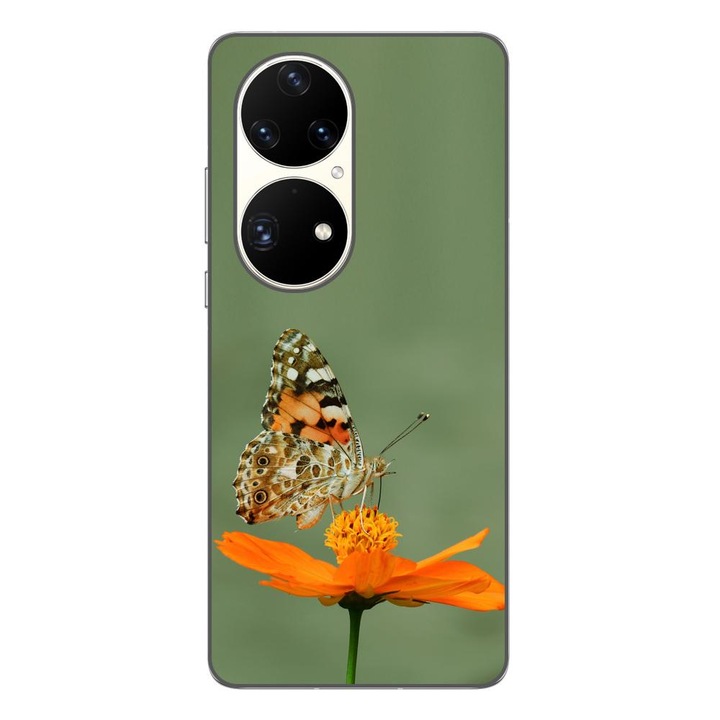 Husa compatibila cu Huawei P50 Pro Silicon Gel Tpu Model Fluture