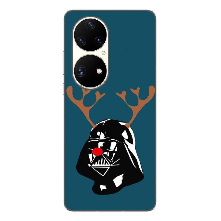 Husa compatibila cu Huawei P50 Pro Silicon Gel Tpu Model Craciun Darth Vader Ren