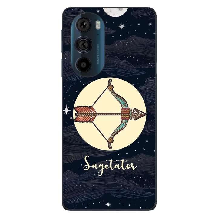 Капак, съвместим с Motorola Edge 30 Pro Silicon Gel Tpu Хороскоп модел Стрелец