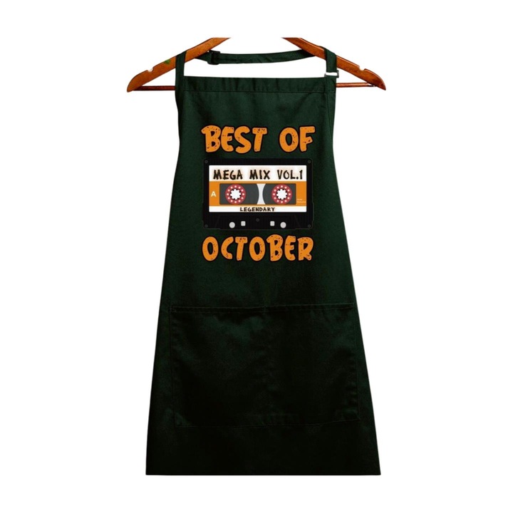 Sort Best of October, verde inchis, 90 x 76 cm