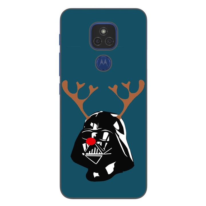 Husa compatibila cu Motorola Moto G9 Play Silicon Gel Tpu Model Craciun Darth Vader Ren