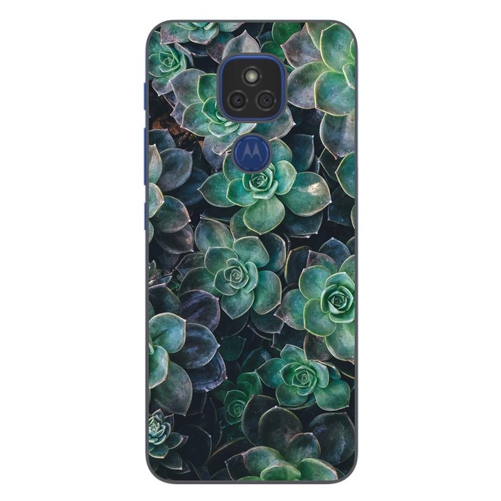 Husa compatibila cu Motorola Moto G9 Play Silicon Gel Tpu Model Flori de Stanca
