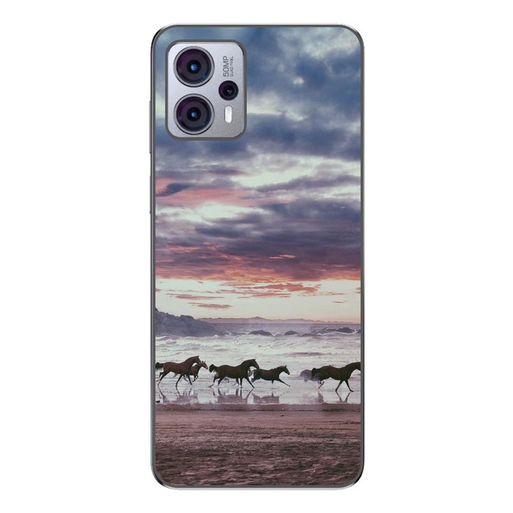 Husa compatibila cu Motorola Moto G23 Silicon Gel Tpu Model Cai Alergand