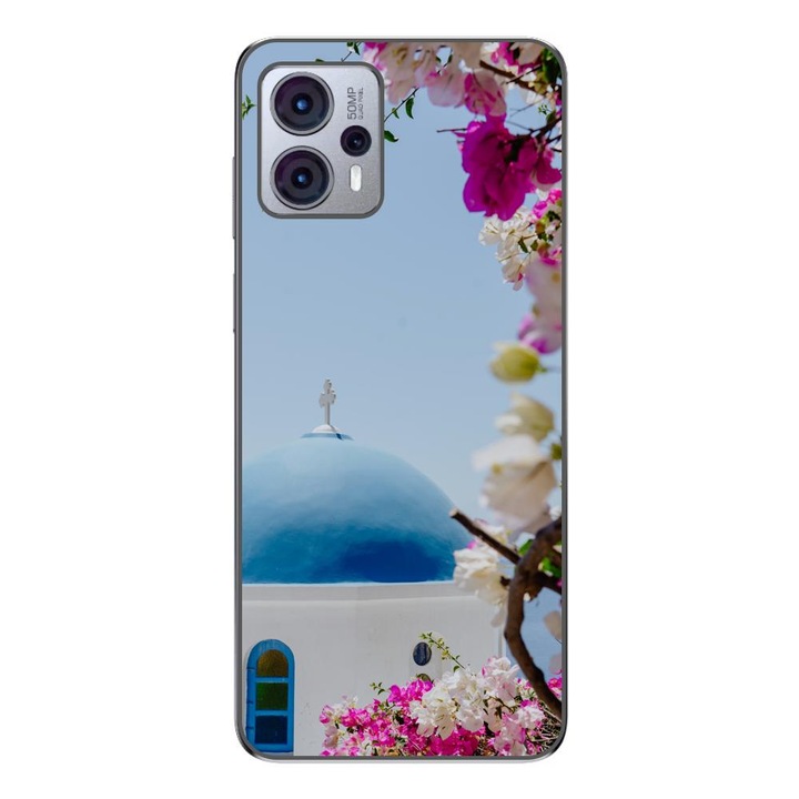 Husa compatibila cu Motorola Moto G23 Silicon Gel Tpu Model Grecia Santorini