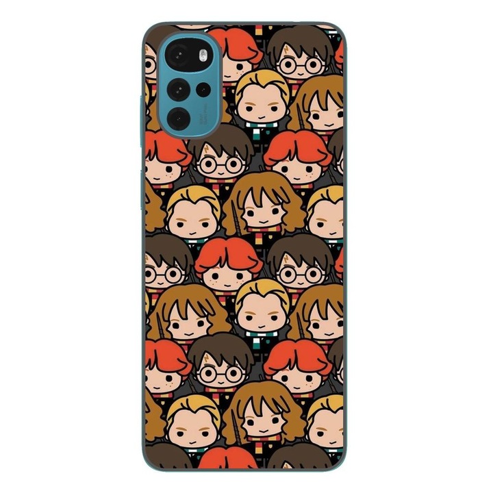 Husa compatibila cu Motorola Moto G22 Silicon Gel Tpu Model Harry Potter Pattern Faces