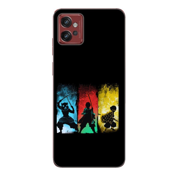 Husa compatibila cu Motorola Moto G32 Silicon Gel Tpu Model Demon Slayer Team