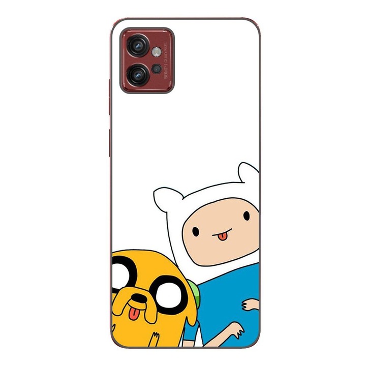 Husa compatibila cu Motorola Moto G32 Silicon Gel Tpu Model Finn and Jake Tongues