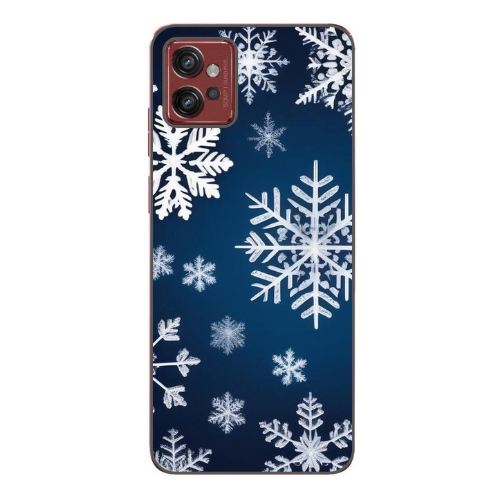 Капак, съвместим с модела Motorola Moto G32 Silicon Gel Tpu Snowflake