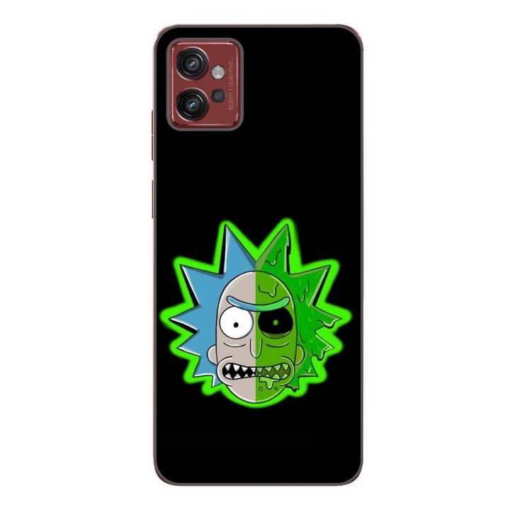 Husa compatibila cu Motorola Moto G32 Silicon Gel Tpu Model Rick And Morty Alien