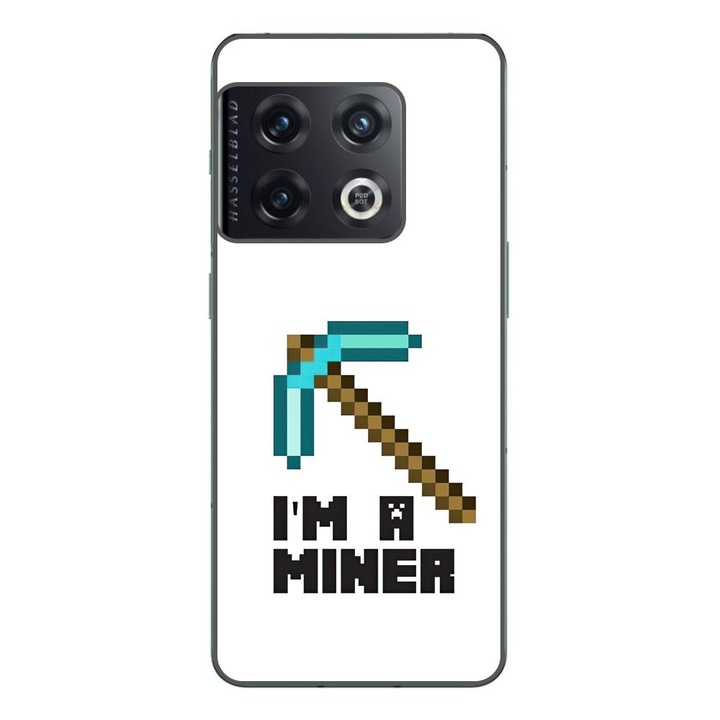 Калъф, съвместим с модел OnePlus 10 Pro Silicon Gel Tpu Minecraft Miner