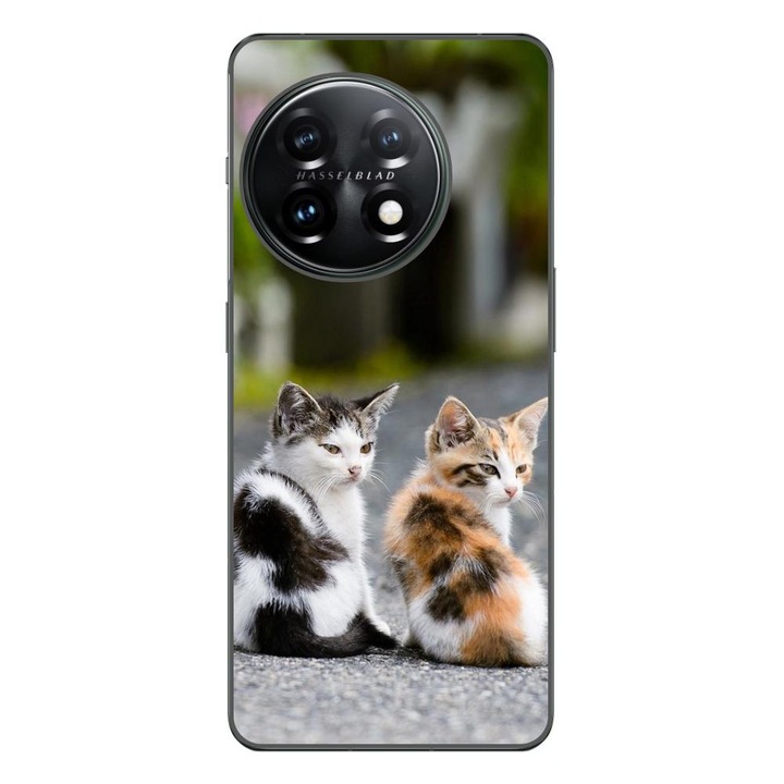 Husa compatibila cu OnePlus 12R Silicon Gel Tpu Model Kitties