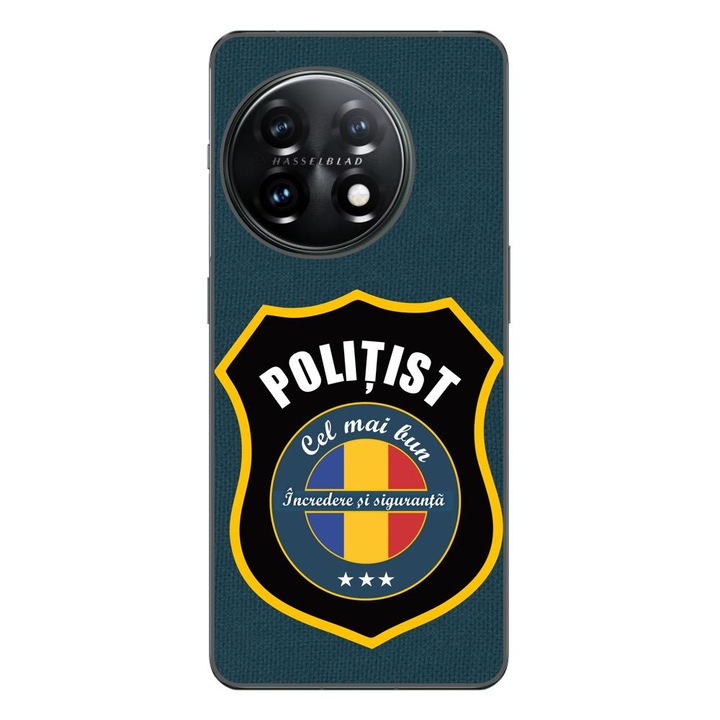 Husa compatibila cu OnePlus 12 Silicon Gel Tpu Model Politist