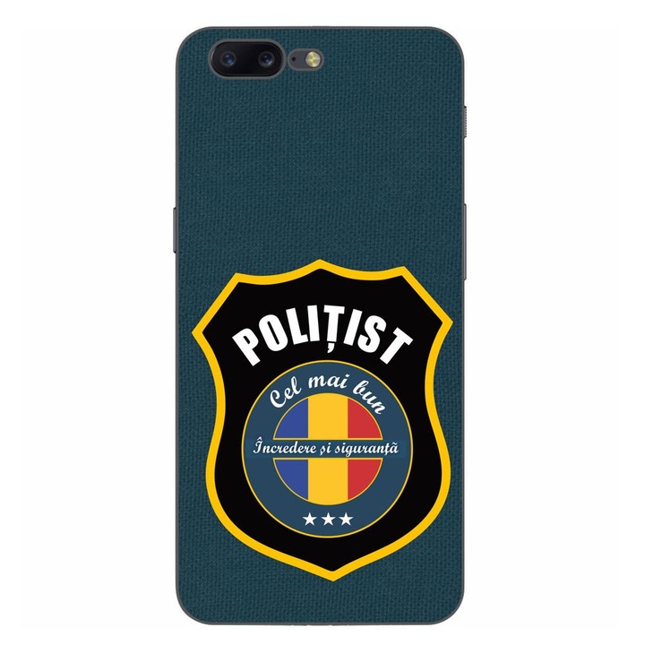 Husa compatibila cu OnePlus 5 Silicon Gel Tpu Model Politist