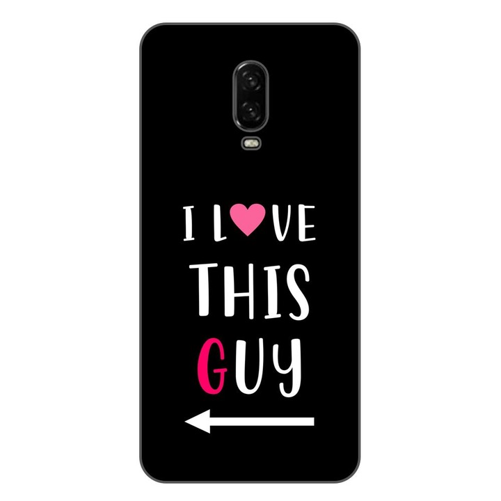 Telefontok, kompatibilis OnePlus 6T szilikon gél Modell Párok I love This Guy