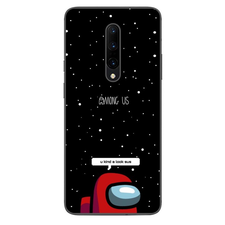 Husa compatibila cu OnePlus 7 Pro Silicon Gel Tpu Model Among Us