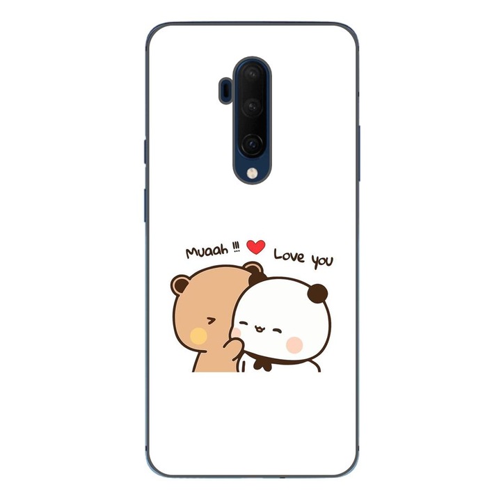 Tok kompatibilis a OnePlus 7T Pro Silicon Gel Tpu modellel, Bubu Dudu Muaah Love You