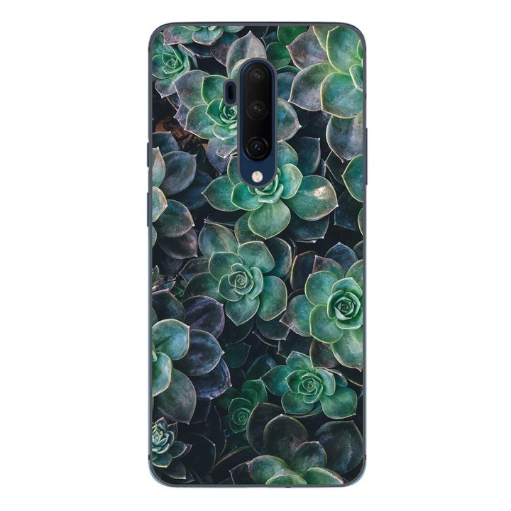 Husa compatibila cu OnePlus 7T Pro Silicon Gel Tpu Model Flori de Stanca