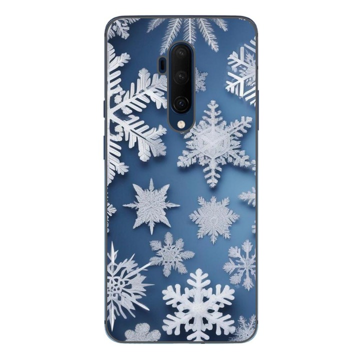 Husa compatibila cu OnePlus 7T Pro Silicon Gel Tpu Model Fulgi de Zapada