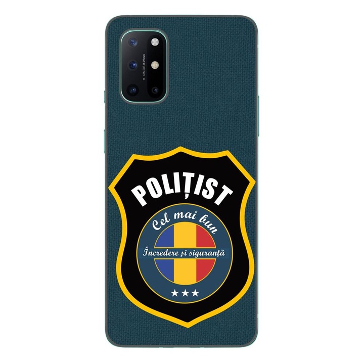 Telefontok, kompatibilis OnePlus 8T szilikon gél Police Model