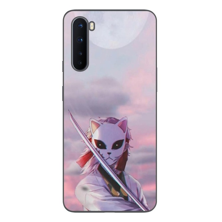 Калъф, съвместим с OnePlus Nord Silicon Gel Tpu Model Demon Slayer Sabito