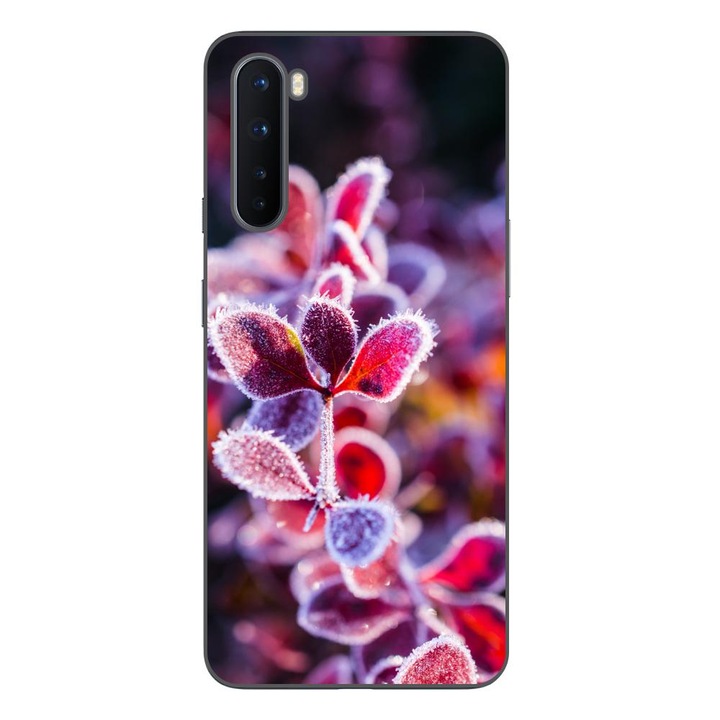 Калъф, съвместим с модел OnePlus Nord Silicon Gel Tpu Ice Cream Flowers