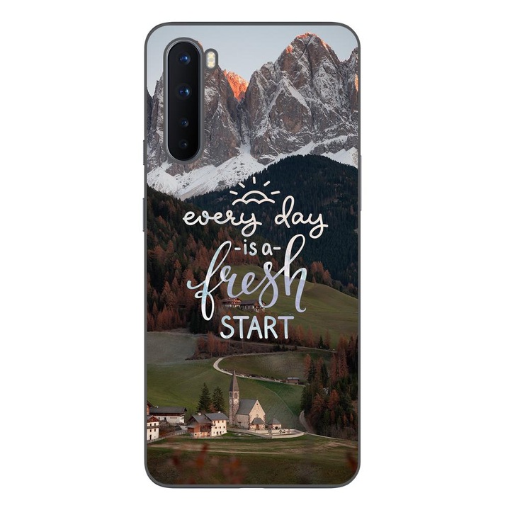 Капак, съвместим с модел OnePlus Nord Silicon Gel Tpu Съобщение Ново начало