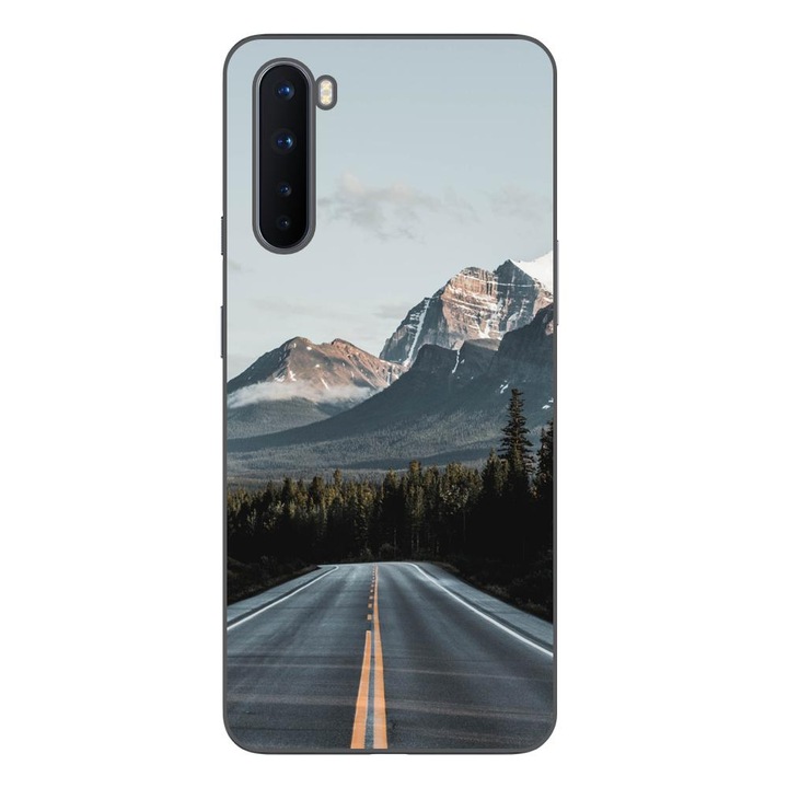 Husa compatibila cu OnePlus Nord Silicon Gel Tpu Model Mountain Road