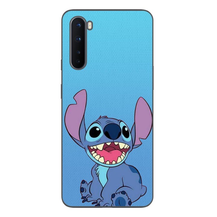 Калъф, съвместим с модел OnePlus Nord Silicon Gel Tpu Stitch Blue