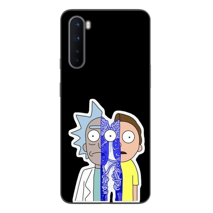 Telefontok, kompatibilis OnePlus Nord szilikon gél Modell Rick And Morty Connected