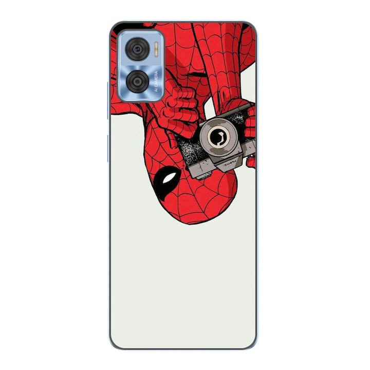 Husa compatibila cu Motorola Moto E22, E22i Silicon Gel Tpu Model Spiderman