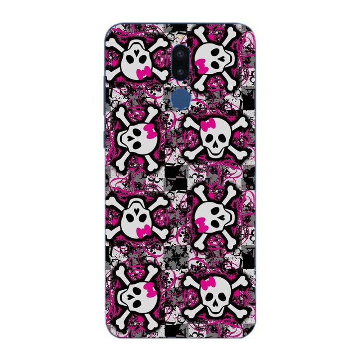 Капак, съвместим с модел Huawei Mate 10 Lite Silicon Gel Tpu Pop Art Skeleton