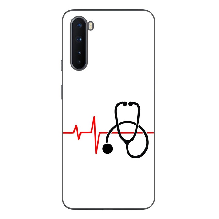 Капак, съвместим с OnePlus Nord Silicon Gel Tpu Модел Puls Doctor
