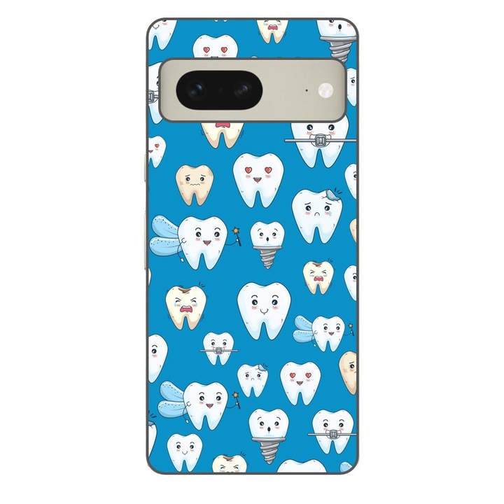 Husa compatibila cu Google Pixel 7 Silicon Gel Tpu Model Dentist Pattern