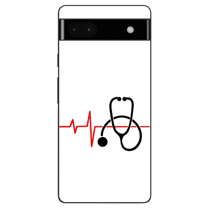 Кейс съвместим с Google Pixel 6A Silicon Gel Tpu Модел Puls Doctor