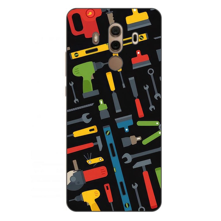 Калъфът е съвместим с Huawei Mate 10 Pro Silicon Gel Tpu Model Tools Pattern