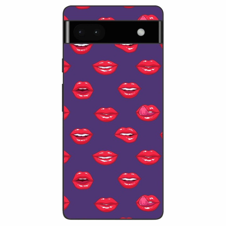 Husa compatibila cu Google Pixel 6A Silicon Gel Tpu Model Buze Pattern