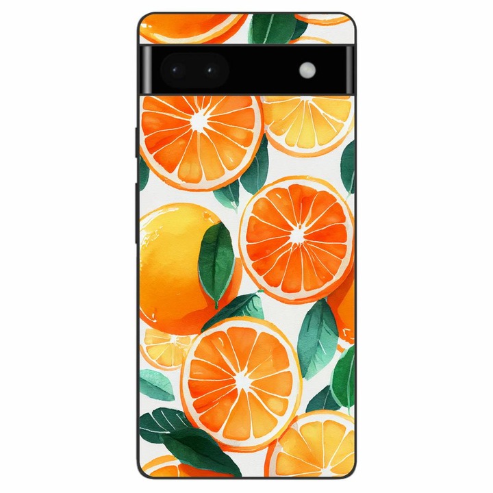 Husa compatibila cu Google Pixel 6A Silicon Gel Tpu Model Oranges