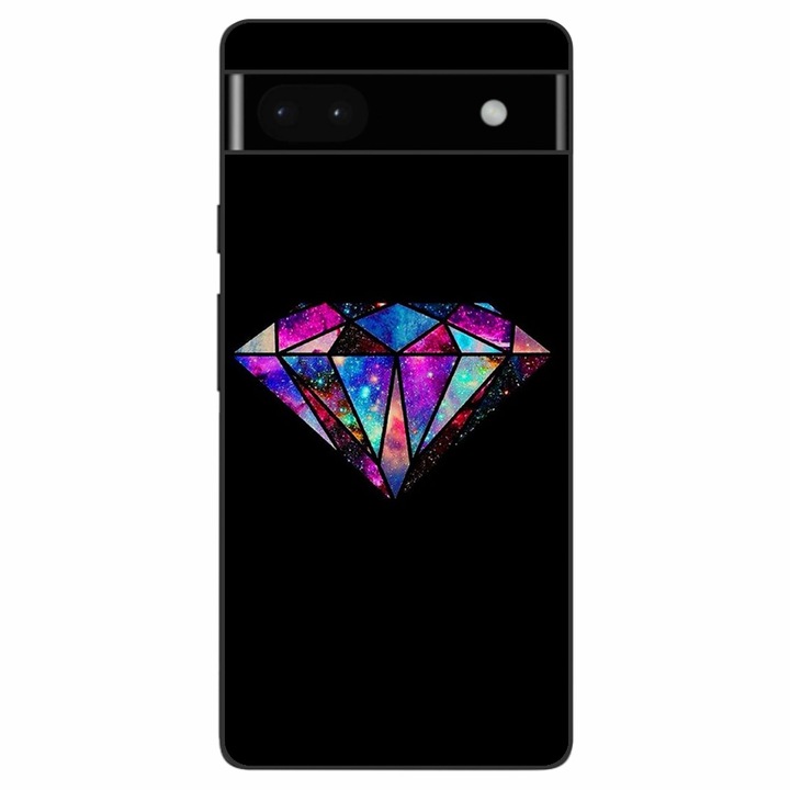 Кейс съвместим с Google Pixel 6A Silicon Gel Tpu Модел Diamond Black