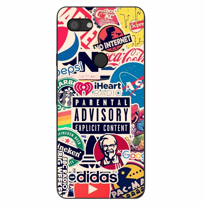 Калъф, съвместим с Google Pixel 3A Silicon Gel Tpu Model Pop Art Brands