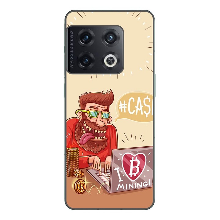 Калъф, съвместим с OnePlus 10 Pro Silicon Gel Tpu Модел BTC Mining