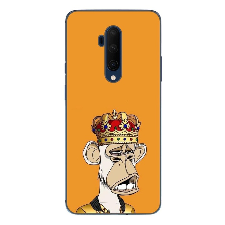 Калъф, съвместим с OnePlus 7T Pro Silicon Gel Tpu Модел NFT Royal Ape