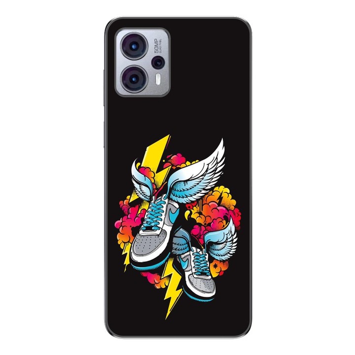 Husa compatibila cu Motorola Moto G13 Silicon Gel Tpu Model Fashion Sneakers