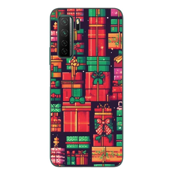 Husa compatibila cu Huawei P40 Lite 5G Silicon Gel Tpu Model Pixel Art Gifts