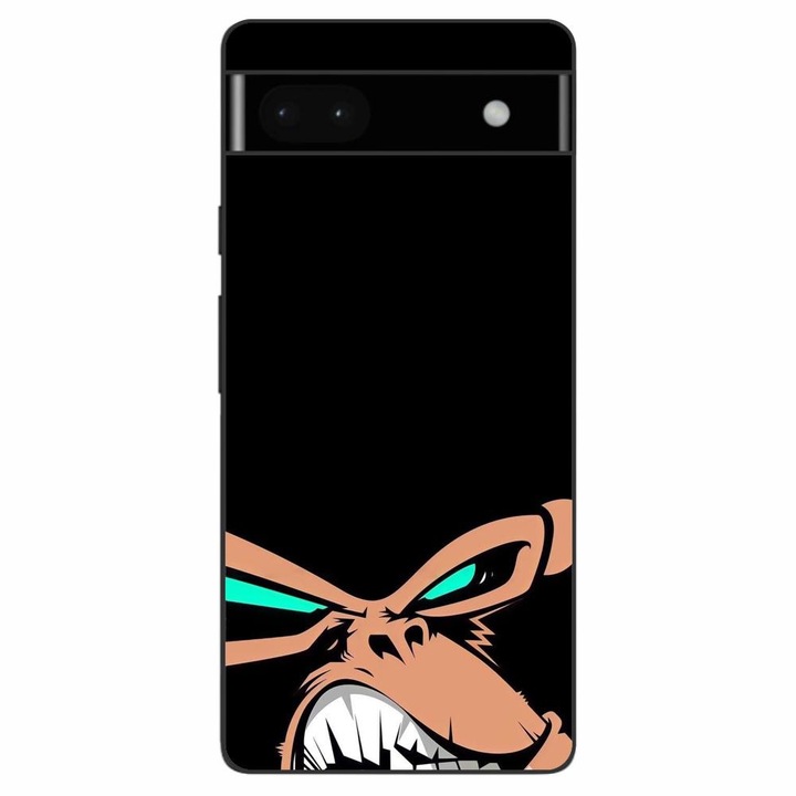 Кейс съвместим с Google Pixel 6A Silicon Gel Tpu Модел Angry Monkey