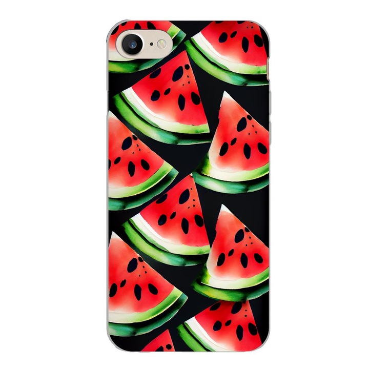 Husa compatibila cu Apple iPhone 7, iPhone 8, iPhone SE 2020 Silicon Gel Tpu Model Watermelon Slices