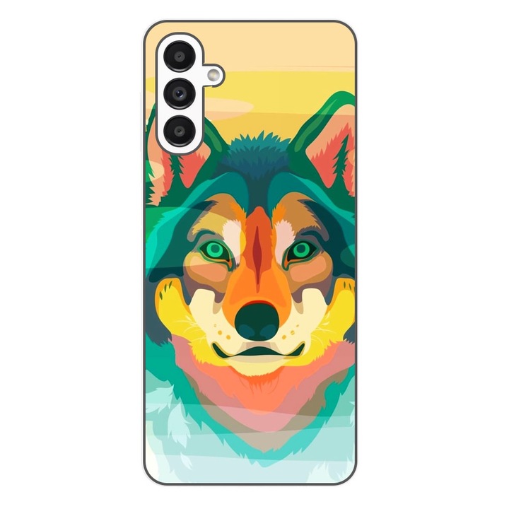 Husa compatibila cu Samsung Galaxy A04S Silicon Gel Tpu Model Desen Lup