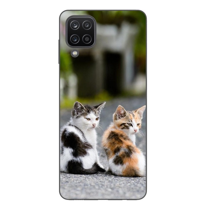 Husa compatibila cu Samsung Galaxy A22 4G Silicon Gel Tpu Model Kitties