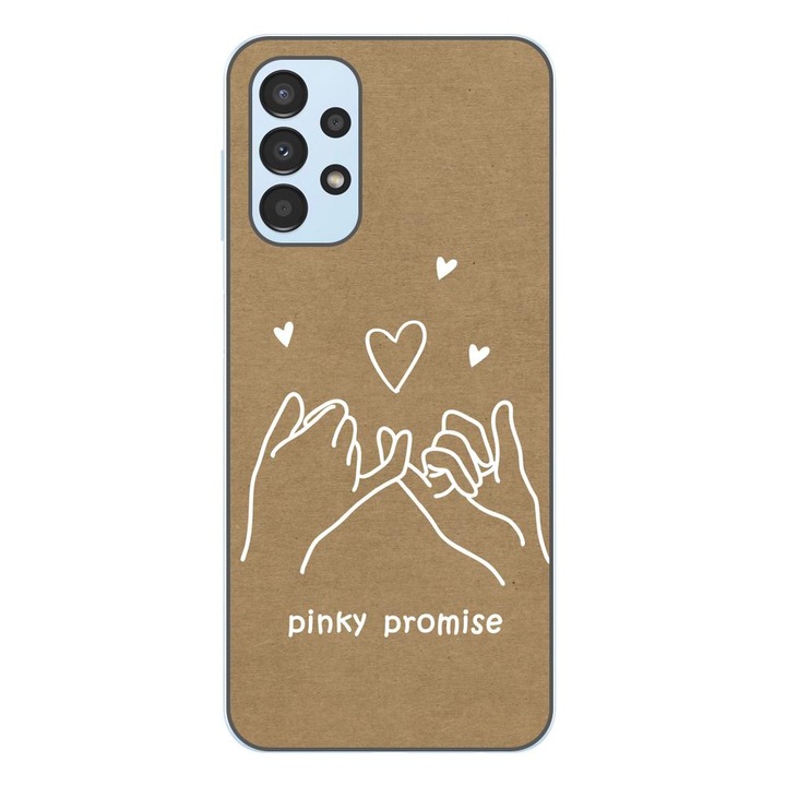 Husa compatibila cu Samsung Galaxy A23 4G, A23 5G Silicon Gel Tpu Model BFF Pinky Promise