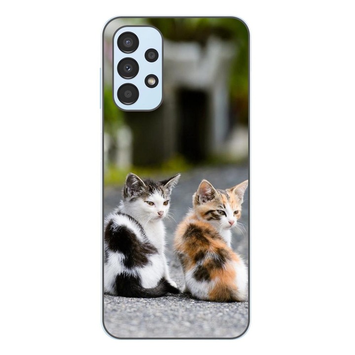 Husa compatibila cu Samsung Galaxy A23 4G, A23 5G Silicon Gel Tpu Model Kitties